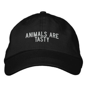 Casquette Brodée les animaux sont savoureux