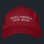 Casquette Brodée Les classiques rendent l'Amérique à nouveau sûre C<br><div class="desc">Cette "grande" chose ne semble pas fonctionner si bien. Cette vintage opposition politique anti-maga usée a été brodée avec les mots "RENDRE L'AMÉRIQUE SÛRE À NOUVEAU",  mais est aussi modélisée pour que vous changiez ces mots à ce que vous voulez,  aussi longtemps qu'ils conviennent.</div>