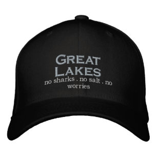 Casquette Brodée Les Grands Lacs pas de requins pas de sel pas de s