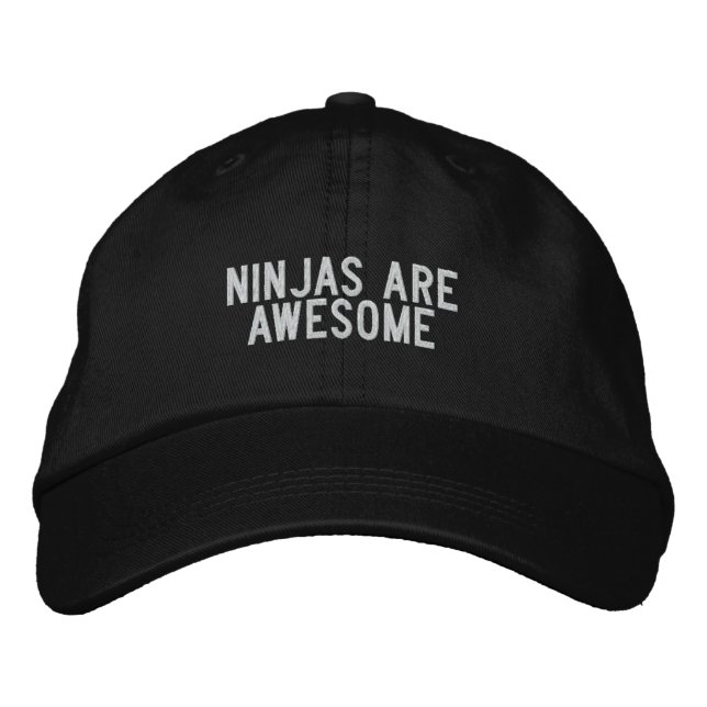 Casquette Brodée les ninjas sont géniaux (Devant)
