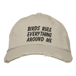 Casquette Brodée "Les Oiseaux Réglent Tout Autour De Moi"
