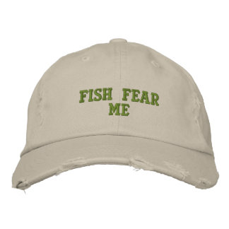 Casquette Brodée Les poissons me font peur