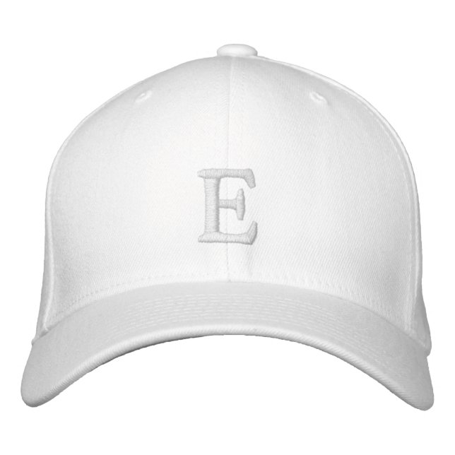 Casquette Brodée Lettre électronique brodée - initiale personnalisé (Devant)
