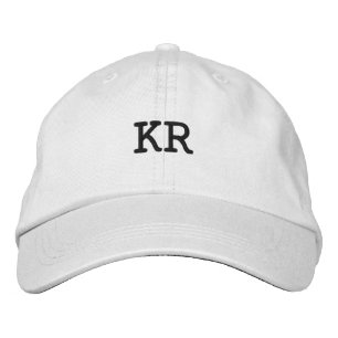 Casquette Brodée Lettre KR Époustouflante-Beau-Adorable-Chapeau