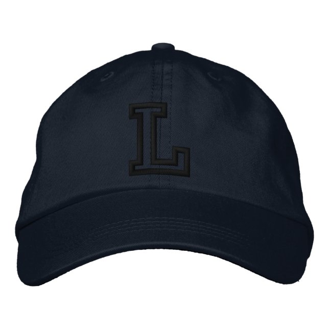 CASQUETTE BRODÉE LETTRE MINUSCULE ATHLÈQUE "L" (Devant)