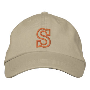 CASQUETTE BRODÉE LETTRE MINUSCULE ATHLÈQUE "S"