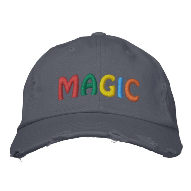 Casquette Brodée Lettres colorées MAGIC Cool (Devant)