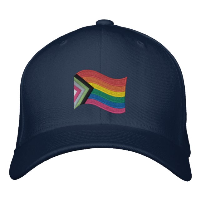 Casquette Brodée LGBTQ+ Indicateur De Fierté Progrès De Baseball Br (Devant)