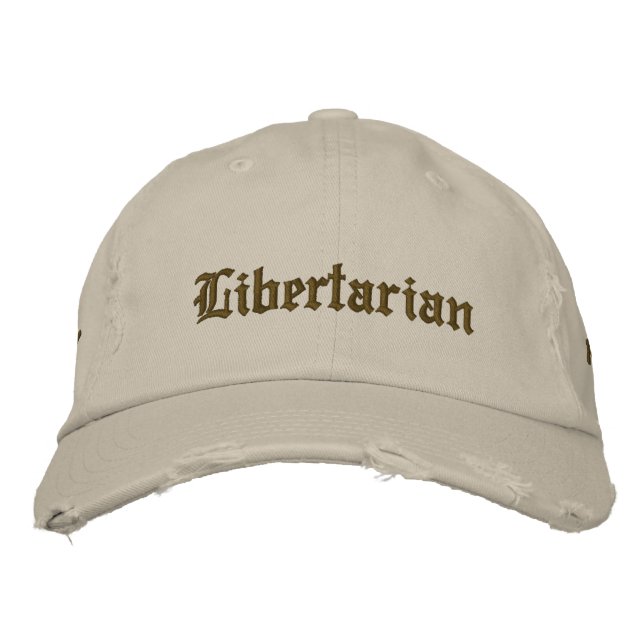 Casquette Brodée libertaire (Devant)
