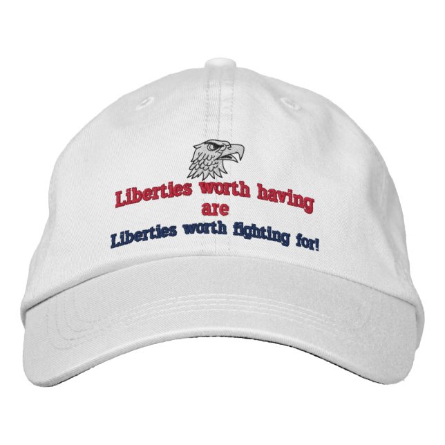 Casquette Brodée Libertés (Devant)