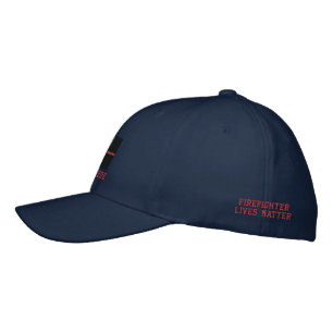 Casquette Brodée Ligne rouge mince broderie d'emplacements du