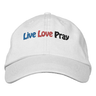 Casquette Brodée Live Love Pray Bible Citation Personnaliser It
