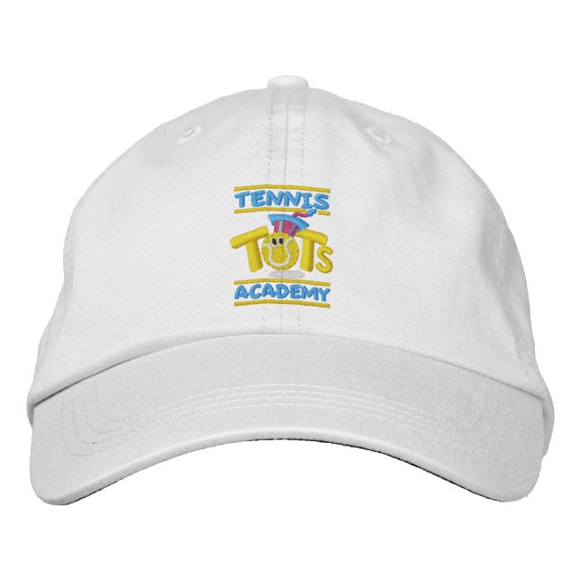 Casquette Brodée Logo empilé de Tennis Tots Academy (Devant)