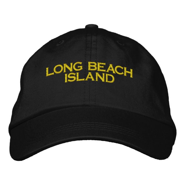 Casquette Brodée LONG BEACH ISLAND Embroidered Hat (Devant)
