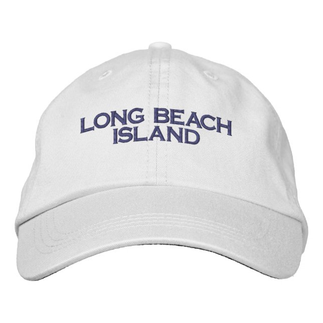 Casquette Brodée LONG BEACH ISLAND Embroidered Hat (Devant)