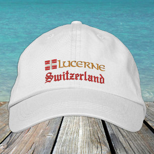 Casquette Brodée Lucerne & Suisse fashion / Swiss Flag Patriot
