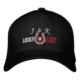 Casquette Brodée Lucky in Love Horseshoe Hearts