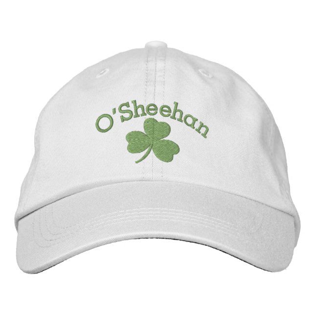 Casquette Brodée Lucky Shamrock Irish Green Personnalisé (Devant)