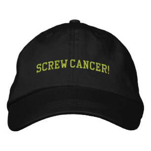 Casquette Brodée Lymphome à vis Lymphome Cancer Lymphome Lettres bl