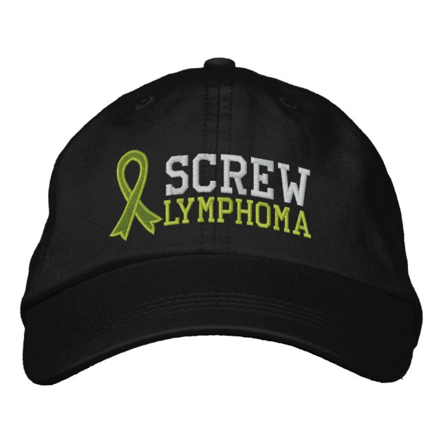 Casquette Brodée Lymphome vissé (Devant)