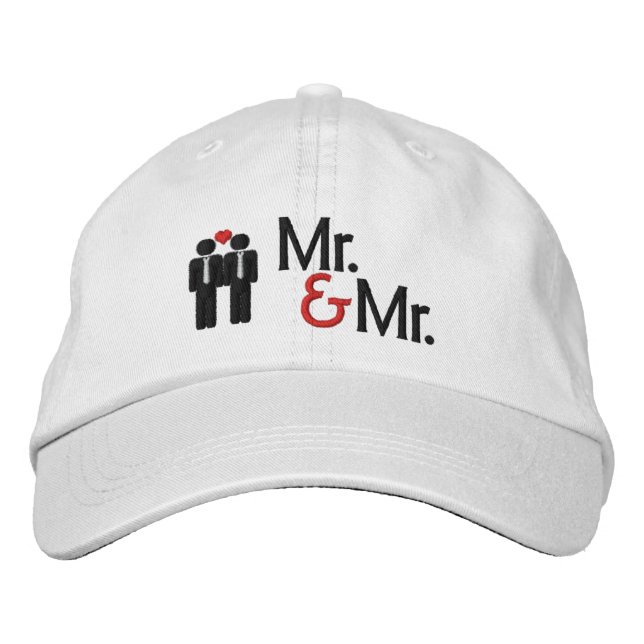 Casquette Brodée M. et M. Gay Mariage (Devant)