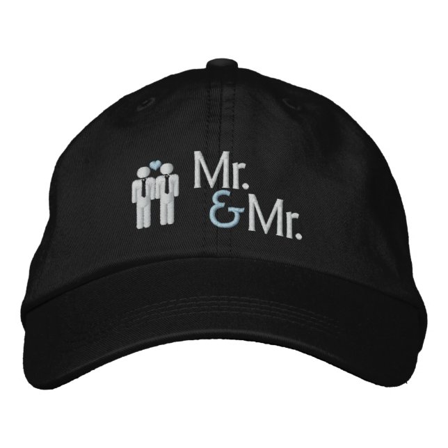 Casquette Brodée M. et M. Gay Mariage (Devant)