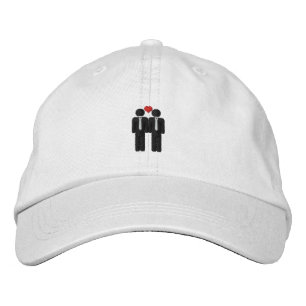 Casquette Brodée M. et M. le Gay pride Love Heart