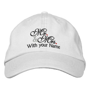 Casquette Brodée M. et Mme personnalisés Mari Épouse Son Sien