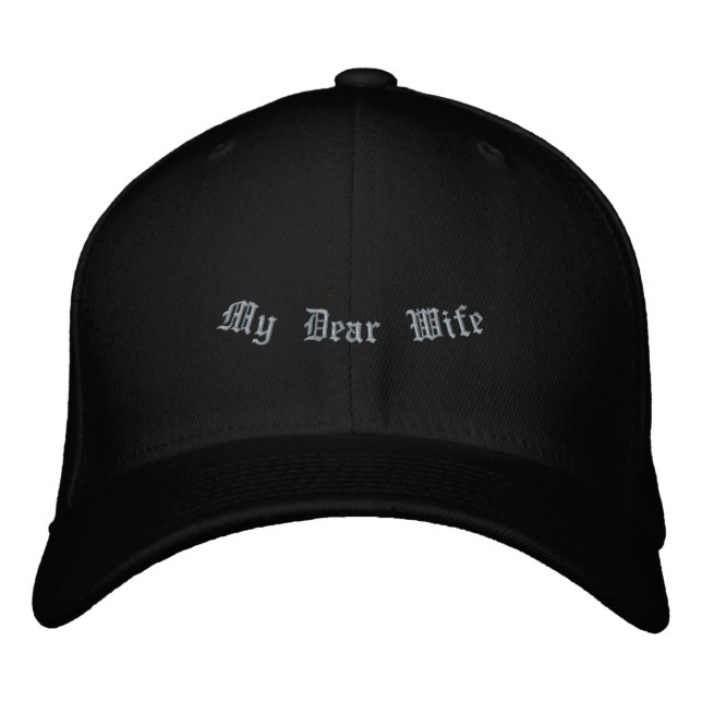 Casquette Brodée Ma chère épouse devant - Mon amour dos impression  (Devant)