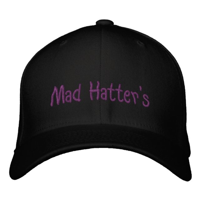 Casquette Brodée Mad Hatter (Devant)