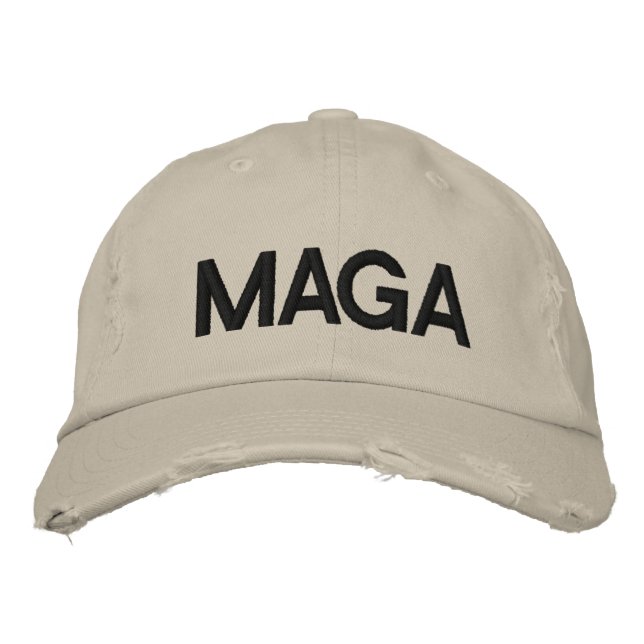 CASQUETTE BRODÉE MAGA RENDRE L'AMÉRIQUE GRANDE À NOUVEAU TRUMP (Devant)