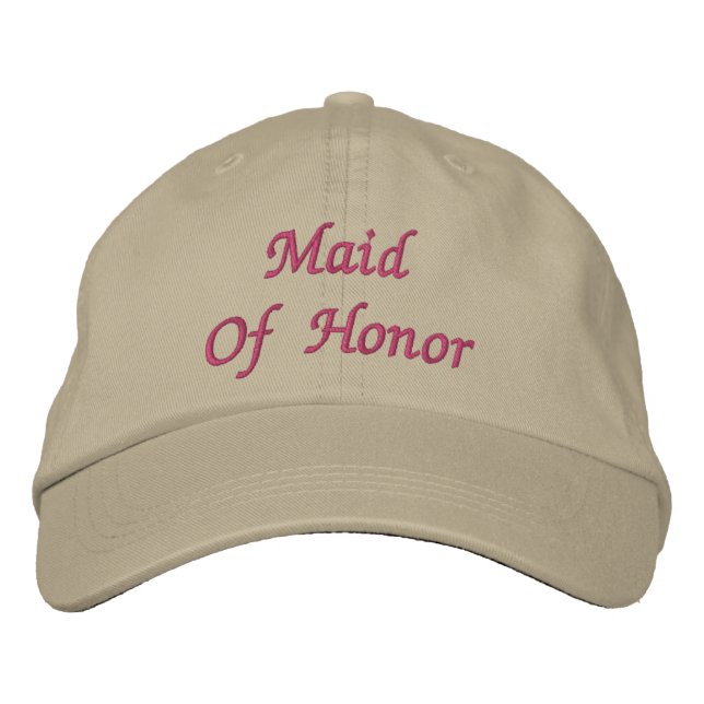 Casquette Brodée Maid Of Honor (Devant)