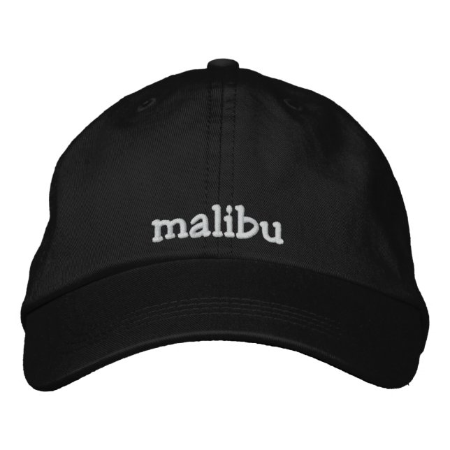 Casquette Brodée malibu (Devant)