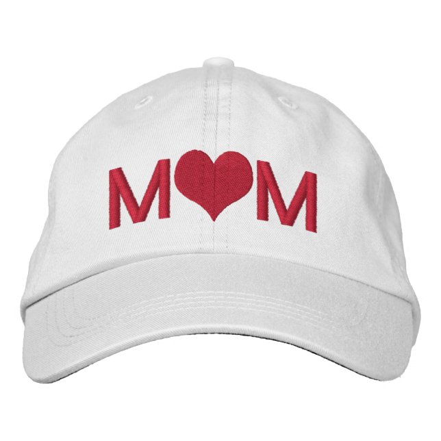 Casquette Brodée Maman au coeur (Devant)