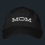 Casquette Brodée Maman Cool simple Typographie moderne personnalisé<br><div class="desc">Maman Cool simple Typographie moderne Casquette de baseball brodé personnalisé présente le texte simple et moderne brodé "Maman". Parfait comme cadeau pour maman pour la Fête des Mères,  Noël,  anniversaire et plus encore. Créé par Evco Studio www.zazzle.com/store/evcostudio</div>