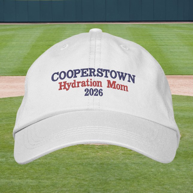 Casquette Brodée Maman Hydratation Cooperstown | Maman de baseball  (Créateur téléchargé)
