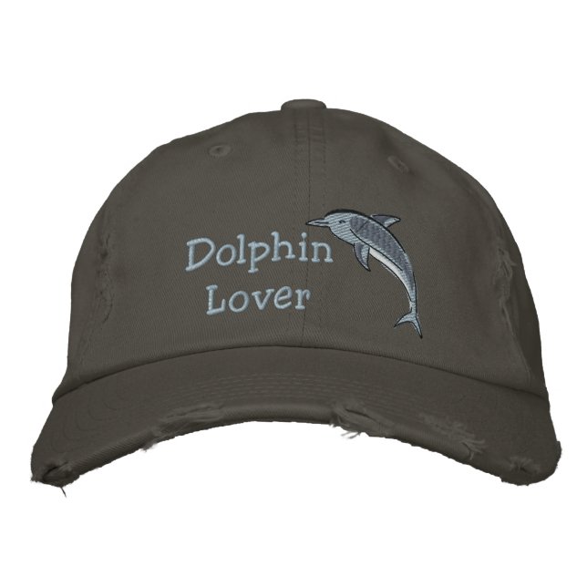 Casquette Brodée Mammifère de mer de Dolphin Lover (Devant)