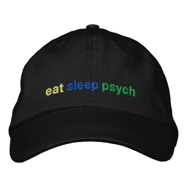 Casquette Brodée manger, dormir, psyché (Devant)