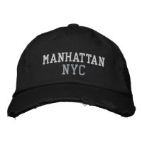 MANHATTAN NYC Blanc gris noir Vintage
