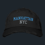 Casquette Brodée MANHATTAN NYC Bleu Gris Noir Style Vintage<br><div class="desc">BROOKLYN NYC Bleu et Gris broderie sur chapeau en coton noir style vintage distressé. La broderie est personnalisable avec d'autres choix de couleurs en sélectionnant le bouton outil "Modifier le design". Il est également possible de sélectionner la couleur du chapeau sur la page principale de l'article.</div>