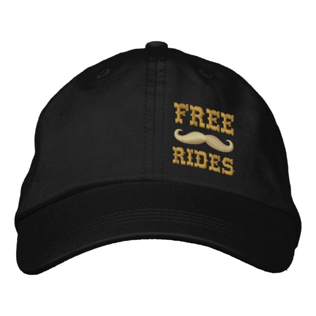 CASQUETTE BRODÉE MARCHES DE MUSTACHE GRATUITES (Devant)