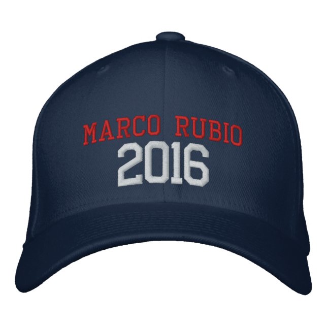 Casquette Brodée Marco Rubio Président 2016 (Devant)