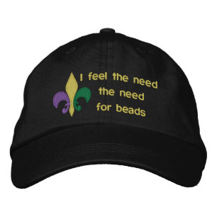 Casquette Brodée Mardi Gras ~ Fleur De Lis