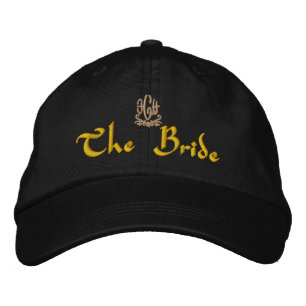 Casquette Brodée Mariage de mariée Brown