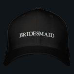 Casquette Brodée Mariage noir et blanc<br><div class="desc">Chic bridesmaid noir et blanc mariage brodé Casquette de baseball Disponible en plusieurs couleurs et options</div>