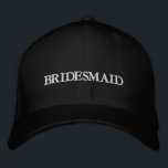 Casquette Brodée Mariage noir et blanc<br><div class="desc">Chic bridesmaid noir et blanc mariage brodé Casquette de baseball Disponible en plusieurs couleurs et options</div>