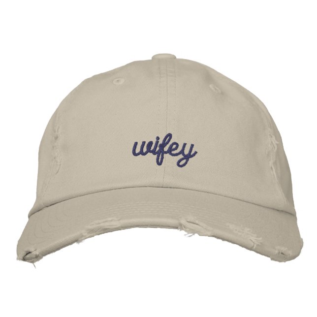 Casquette Brodée Mariage Simple et Élégant (Devant)