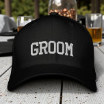 Casquette Brodée Mariage Typographie Moderne Simple Personnalisé Ma<br><div class="desc">Le Casquette de Baseball Broderie "Marié" avec une typographie moderne simple est parfaite comme cadeau pour le marié pour son lune de miel ou enterrement de vie de garçon. Créée par Evco Studio www.zazzle.com/store/evcostudio</div>