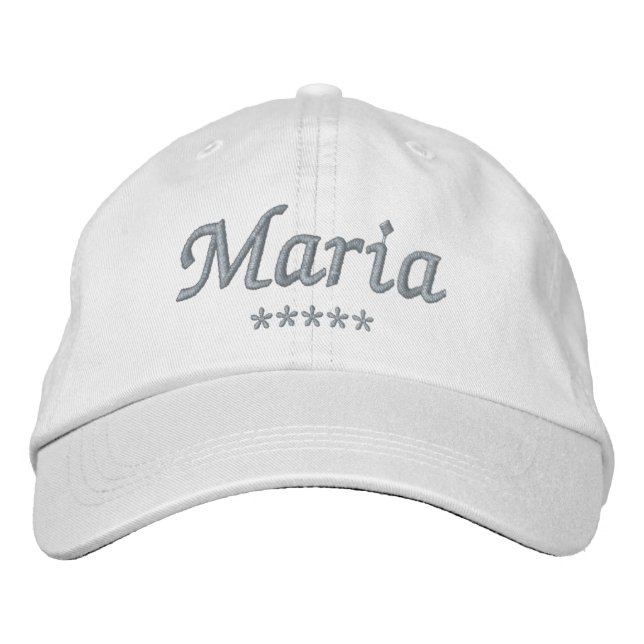 Casquette Brodée Marie (Devant)