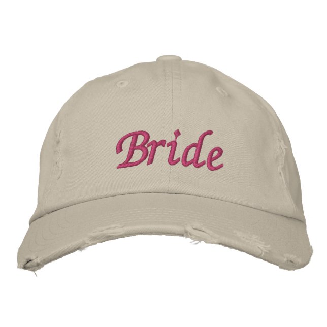 Casquette Brodée Mariée (Devant)